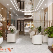 Thiết kế khu tiếp đón khách phòng khám nha khoa Minh Dương 